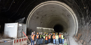 Innenschale des Tunnels Berkersklamm