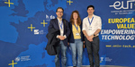 Jochen Hack und Annette Wefer-Roehl zusammen mit Juan Tomás García Bermejo vom FB für Bergbau und Bauingenieurwesen, UPCT