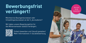 Bewerbungsfrist BI und UI verlängert bis 15.09.2026