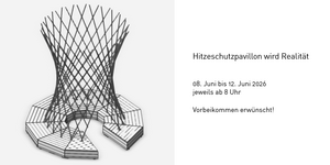 Projekt Hitzeschutzpavillon mit Nebeldüsen