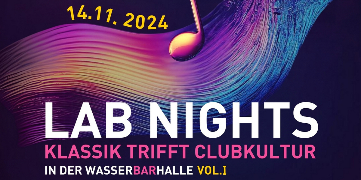 Buntes Einladungsplakat zu den Lab Nights